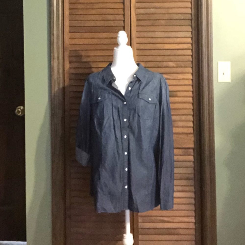Lane Bryant Denim Shirt